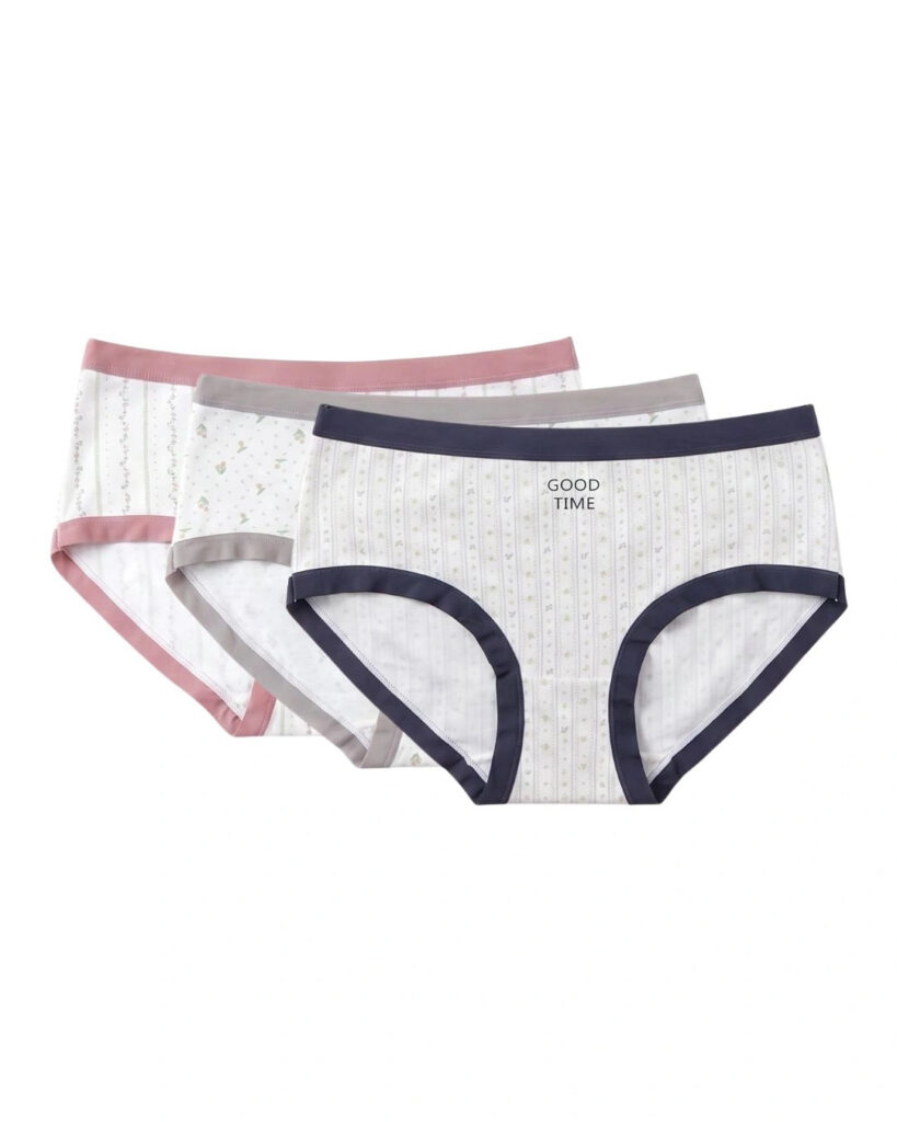 Pack Of 3 - Brief Panty - Rosevine