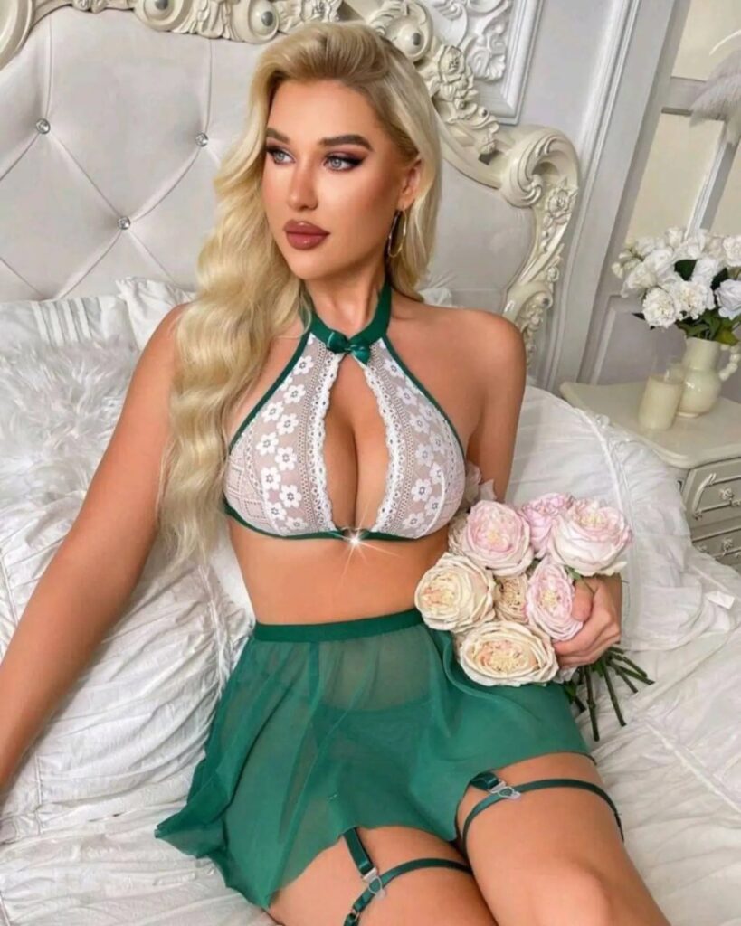 Babydoll Lingerie - Zerelle - Green