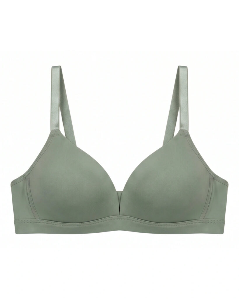Light Padded Non-Wired T-Shirt Bra – Millie – Olive