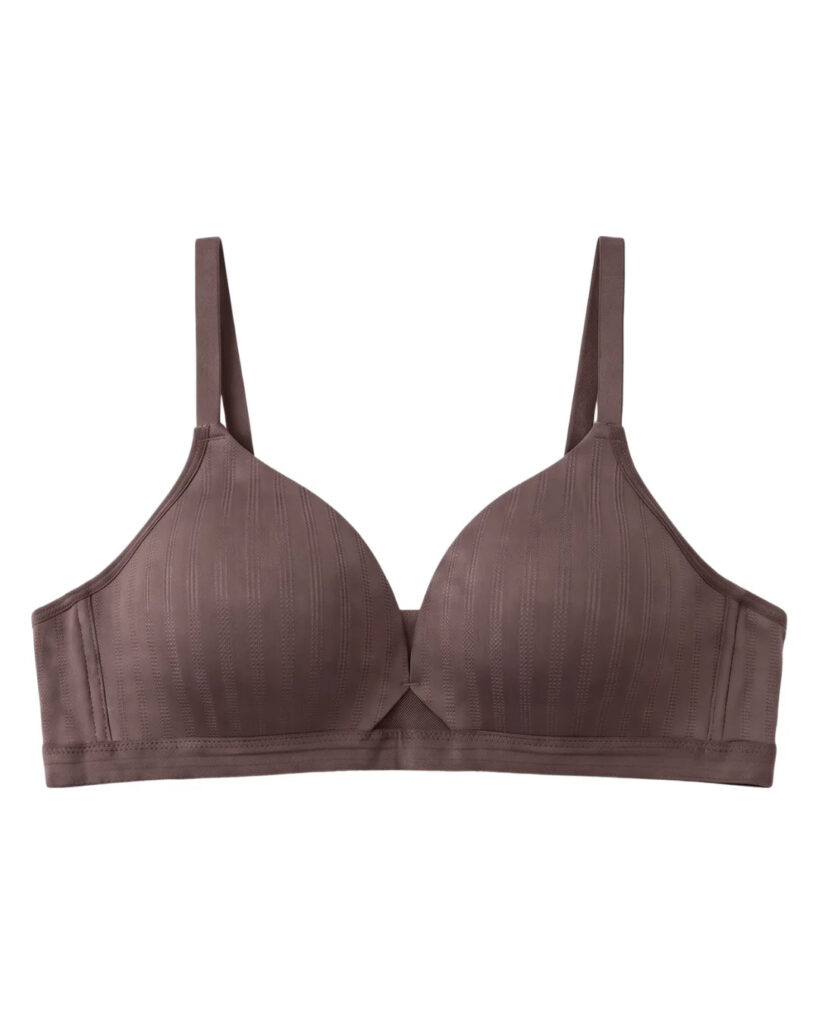 Padded Non-Wired T-Shirt Bra - Reem - Brown