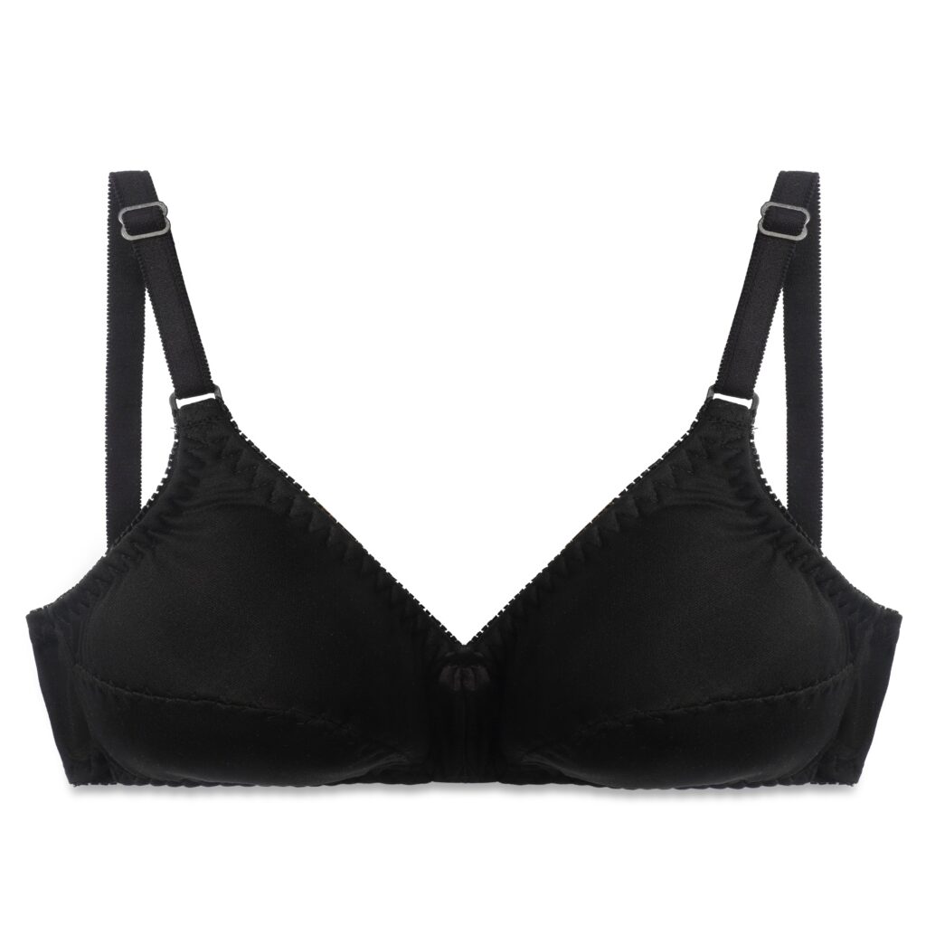 Padded Luxe Single Padded Wireless Bra Black