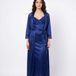 Gown Set - Zavira - Blue