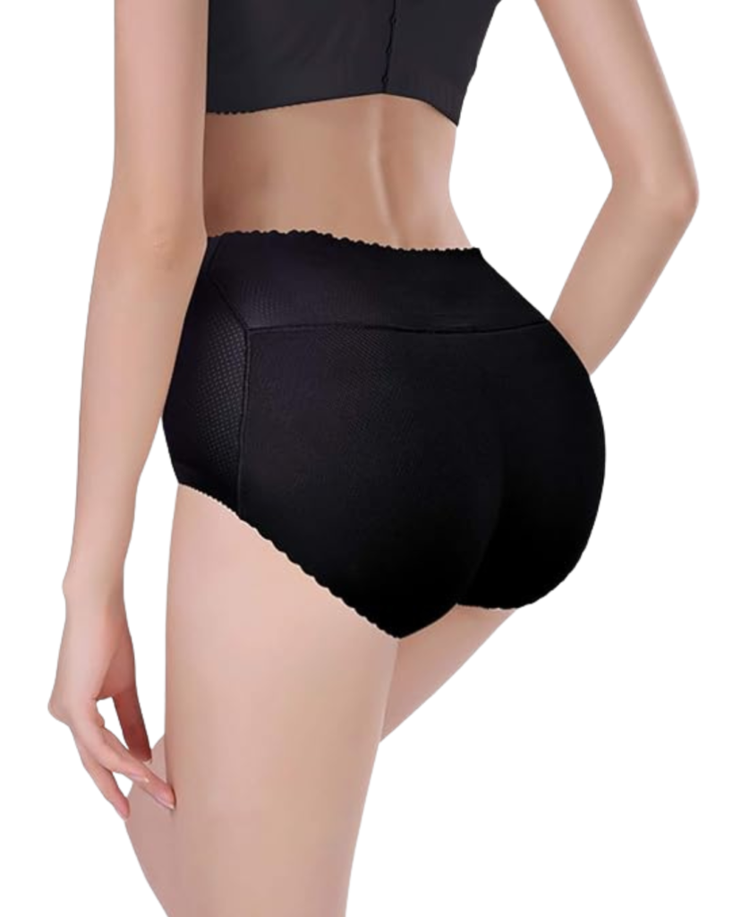 Mid Waist Rib Padded Panty Style Butt Lifter Hip Enhancer 5009