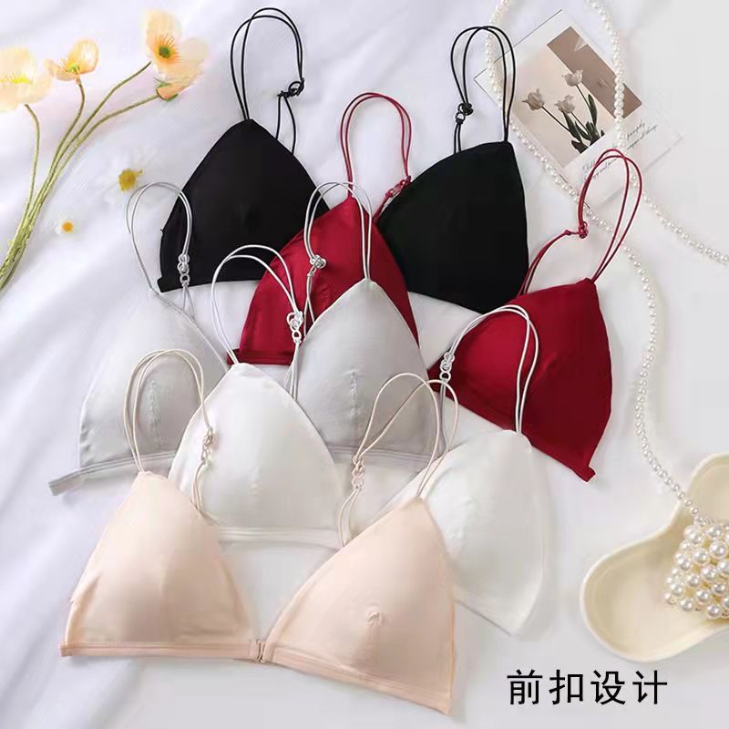 1 Pc Fashion New Style Triangle Cup Front-Closure Push Up Comfort Bra for Girls