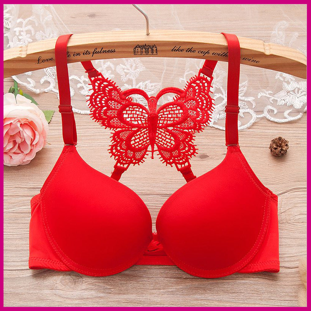Front Open Butterfly Y-line Adjustable Straps Push Up