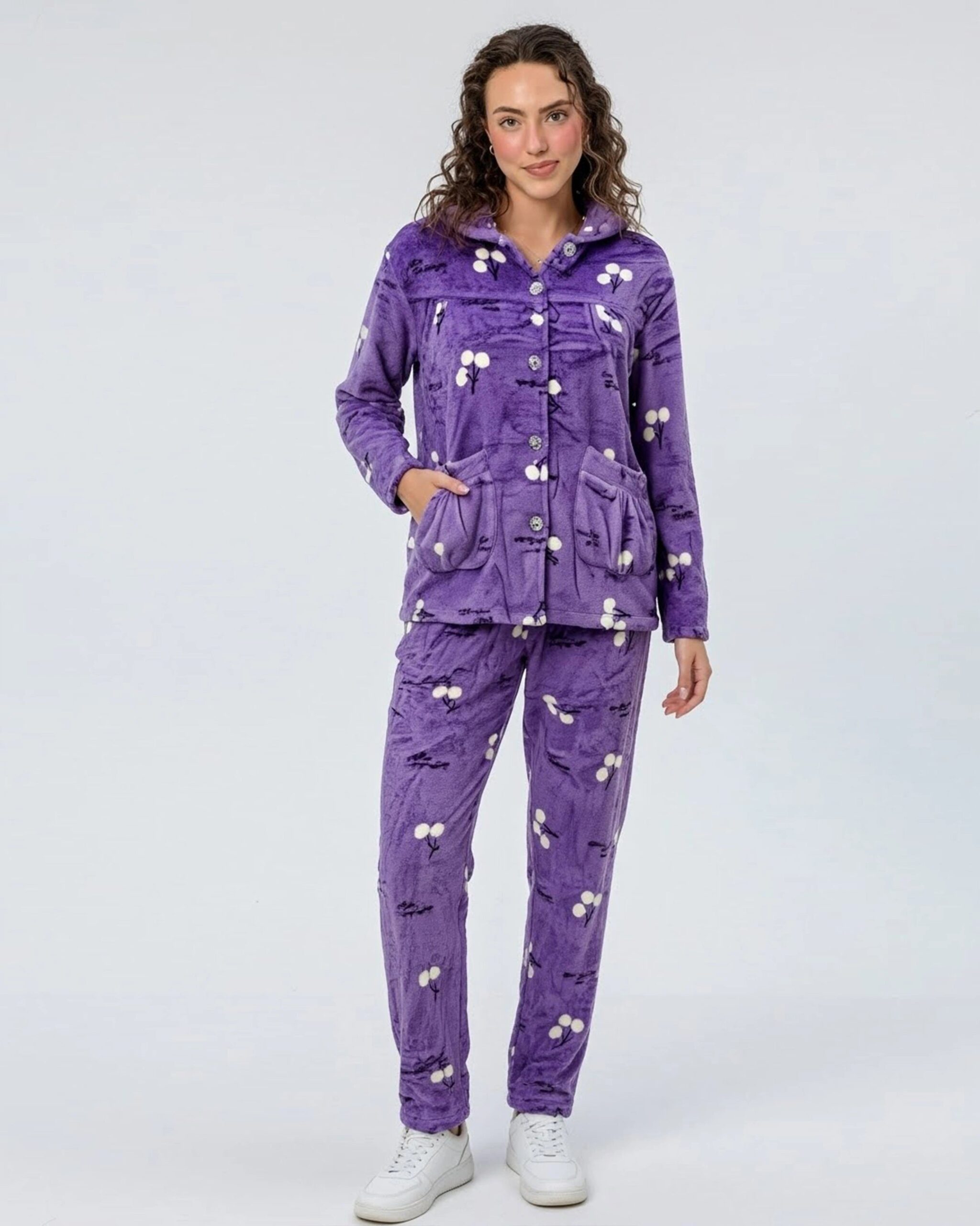 Fleece Pajama Suit – Violet Comfort