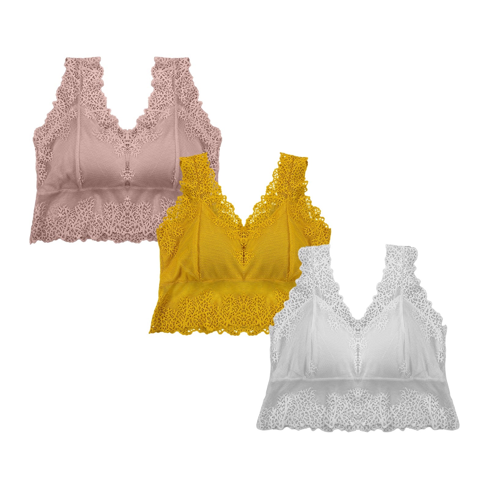 Pack of 3 Bra – Flora Mesh