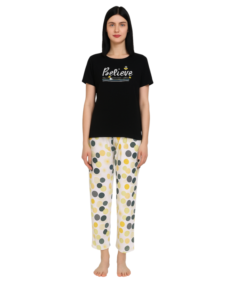 Cotton PJ Set – Dot Glow