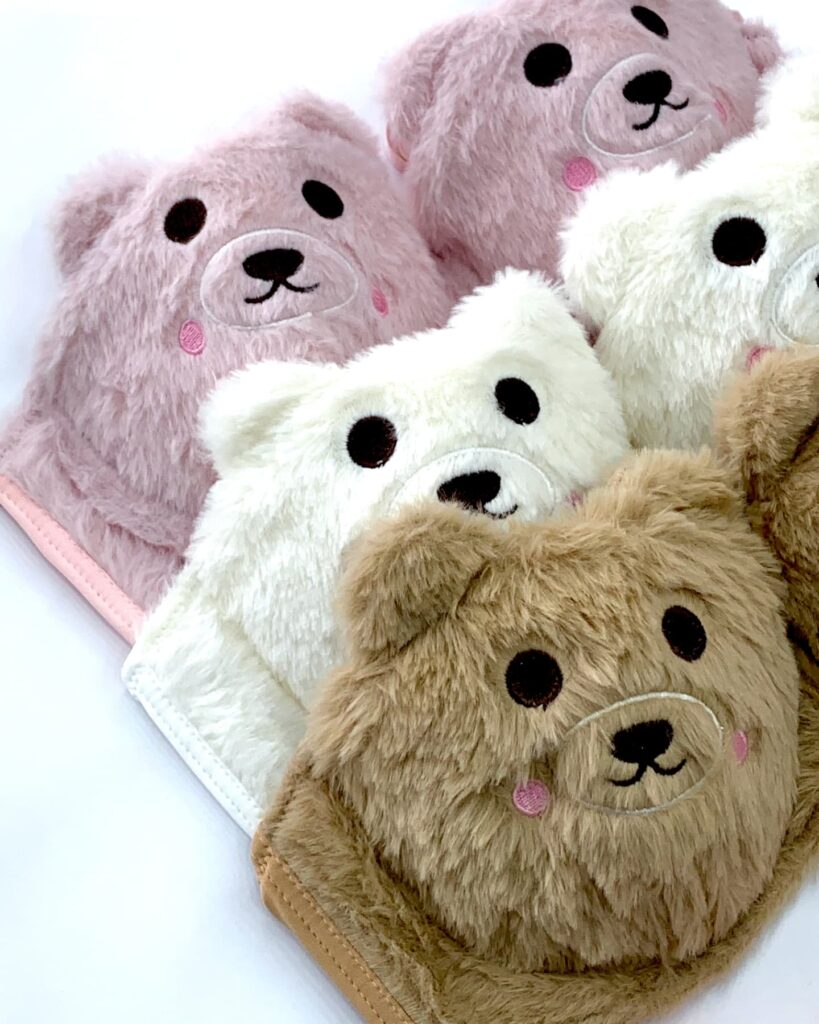 New High Quality Sexy Cute Kitty Anime Soft Plush Design Bra & Panty Set