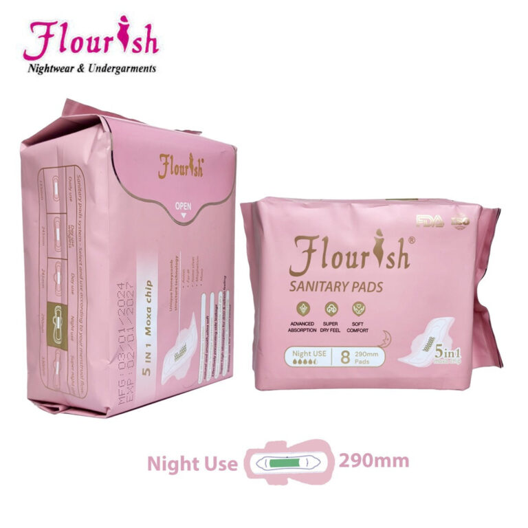 Pretty Wear 290mm WINGLESS DAILY USE PANTY LINERS SANITARY PADS FOR GIRLS & WOMEN 8 PCS