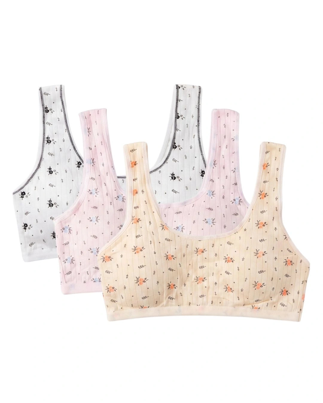 Pack Of 3 Padded Teenage Bra – Bloomella