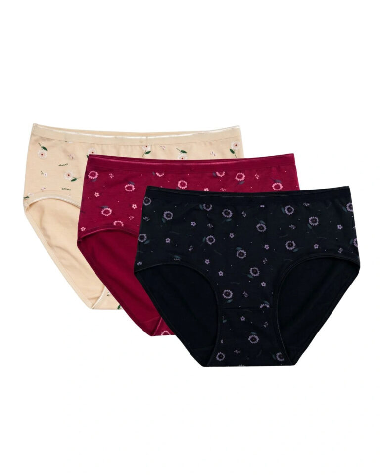 Pack Of 3 – Brief Panty – Flowel