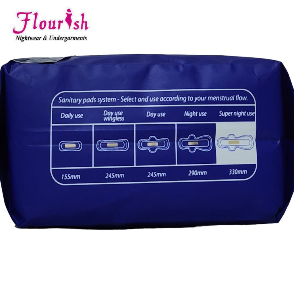 Pretty Wear 330mm WINGLESS DAILY USE PANTY LINERS SANITARY PADS FOR GIRLS & WOMEN 8 PCS