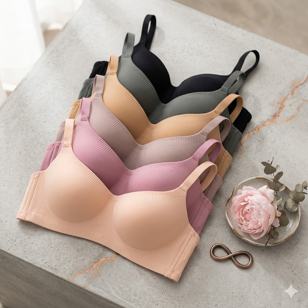 Pretty Wear Pack Of 2 Premium Light Padded Smooth Fit Non-Wired Seamless