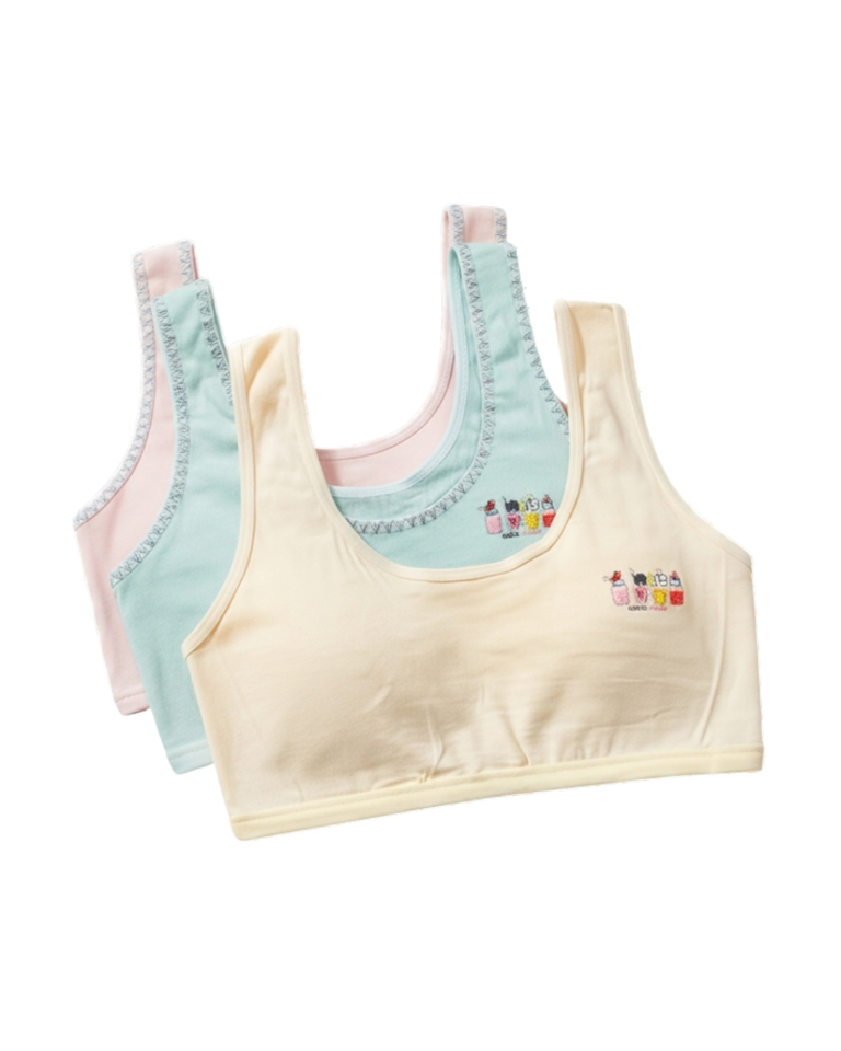 Pack of 3 Teenage Bra – Mint Ease
