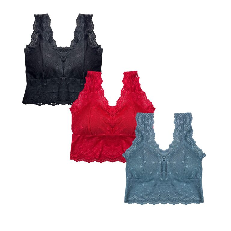 Pack of 3 Bra – Lace Blush
