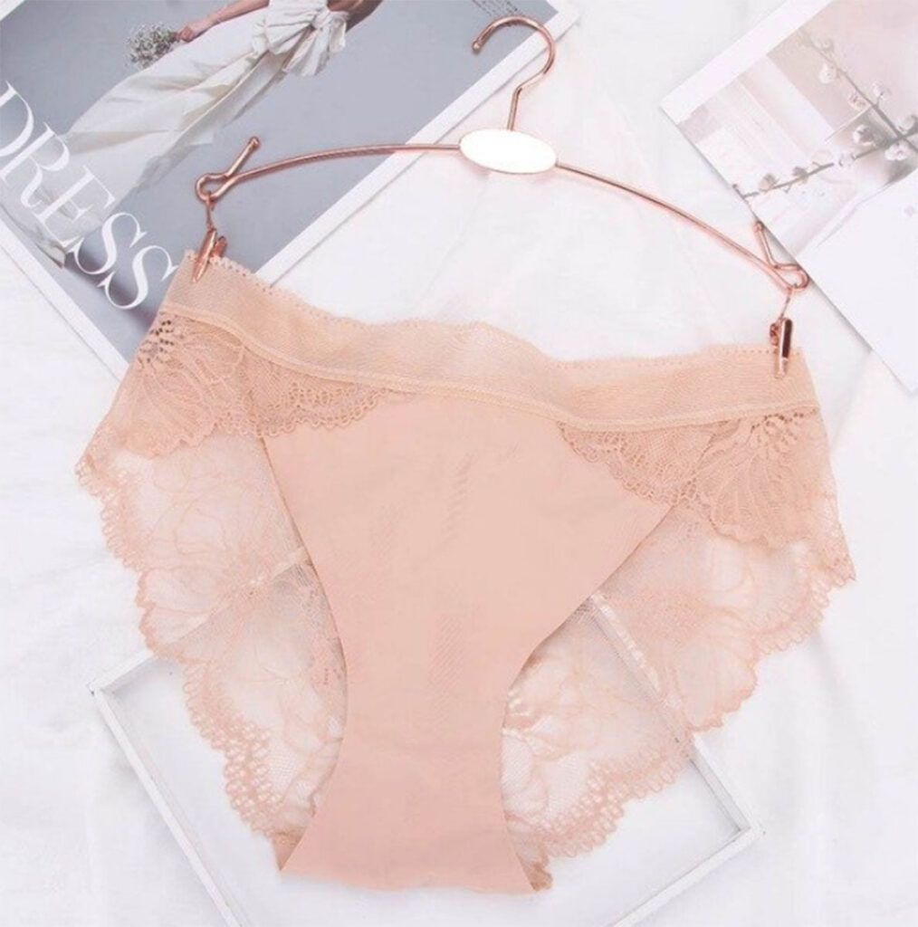 Pack Of 3 Lace Net Seamless Breathable See Through Panties