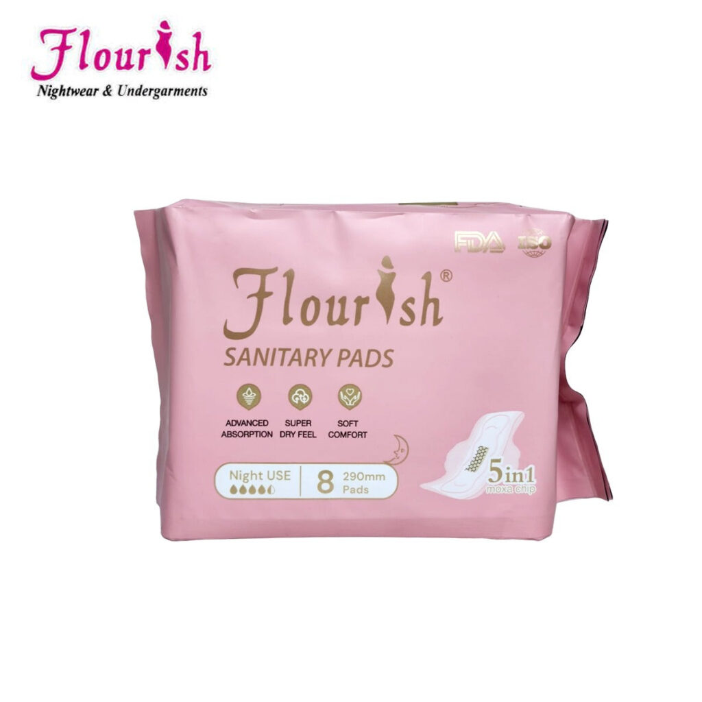 Pretty Wear 290mm WINGLESS DAILY USE PANTY LINERS SANITARY PADS FOR GIRLS & WOMEN 8 PCS
