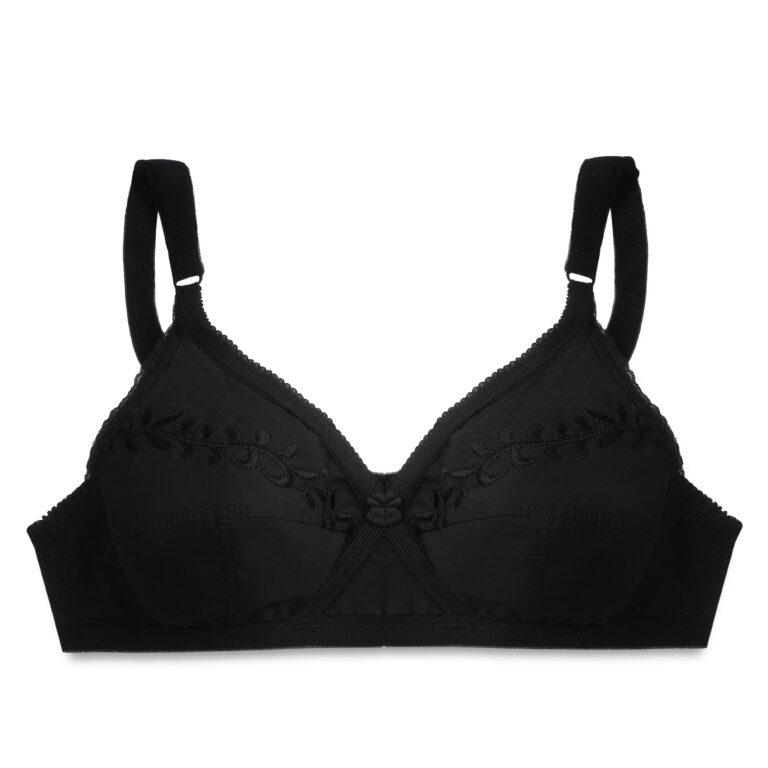 Embroidered Weave Non Padded Wireless Bra