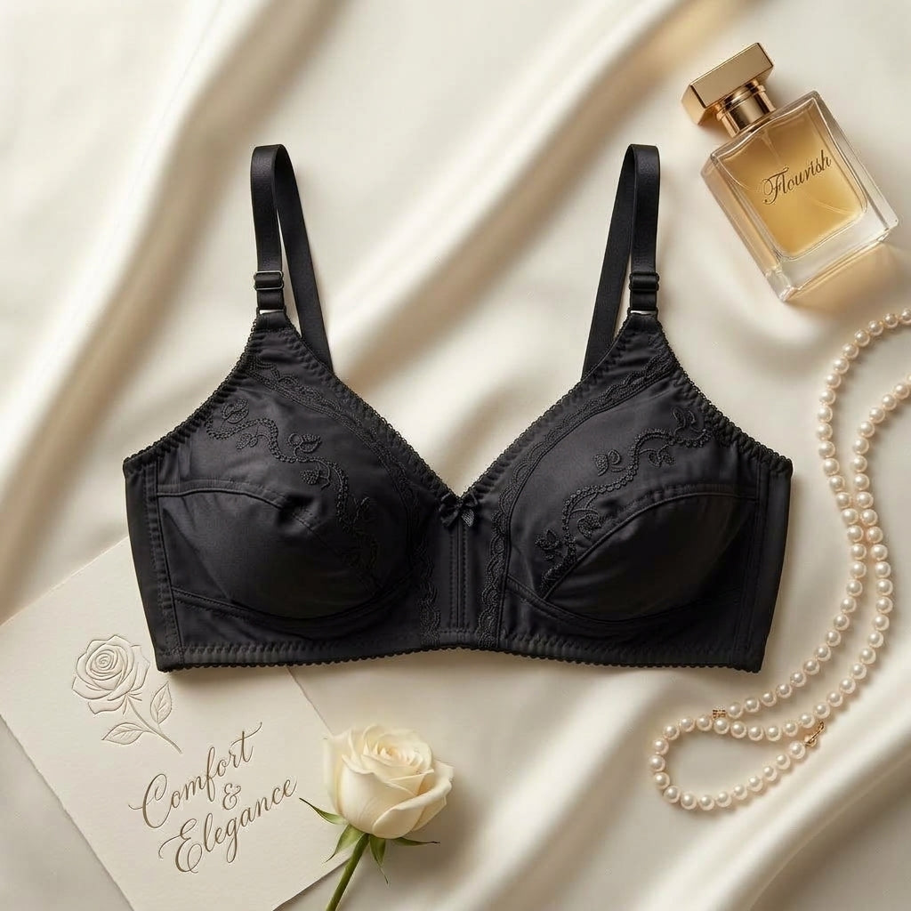 Women’s Real Comfort & Elegance Non-Padded Non-Wired Full Coverage Minimizer Bra