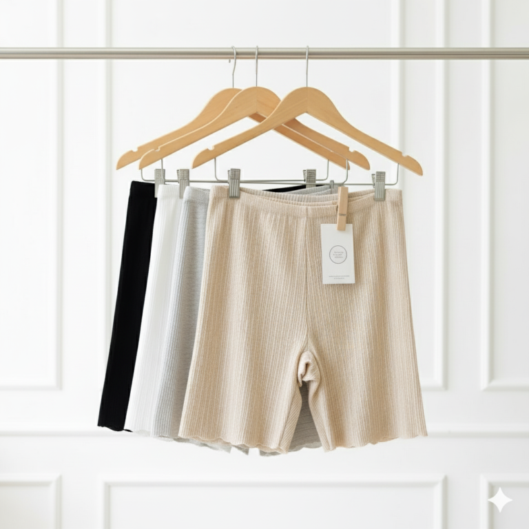 Pretty Wear Pack of 2 Ribbed Mesh Boxer Shorts – Breathable, Stretchy & Lightweight