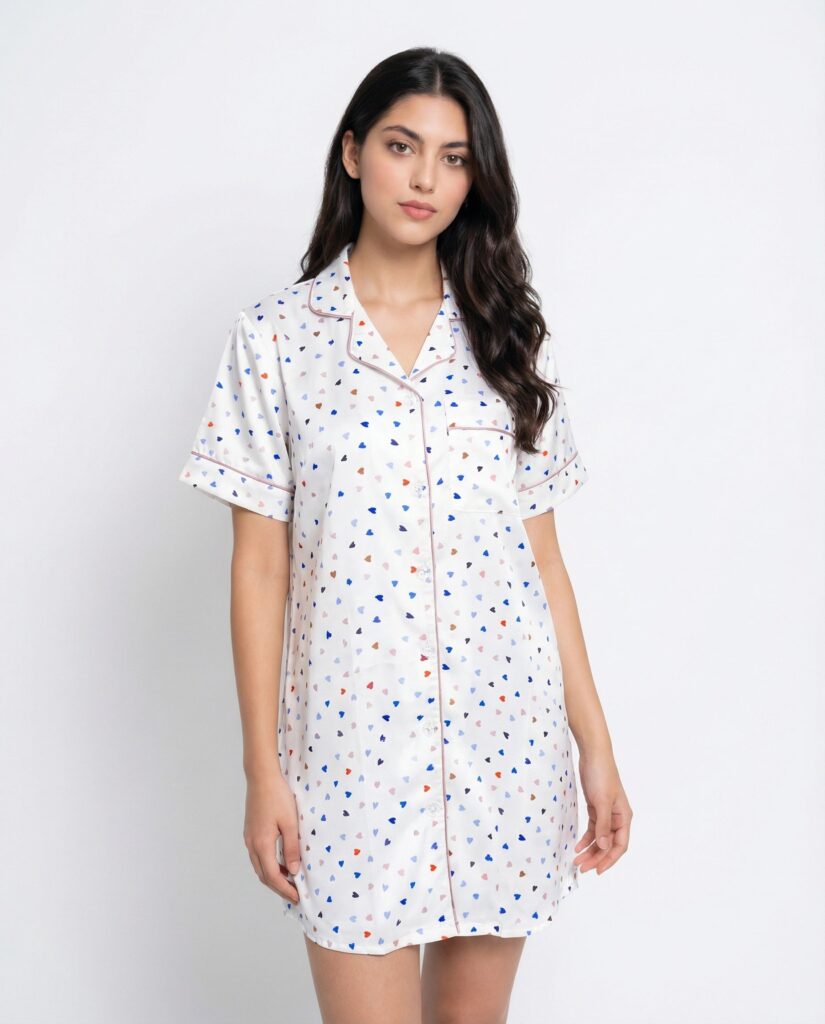 Long Shirt – Silk Dot