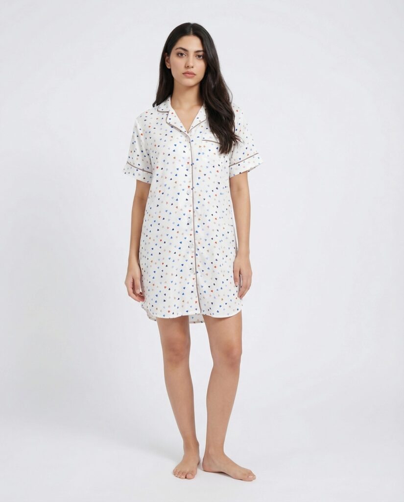 Long Shirt – Silk Dot