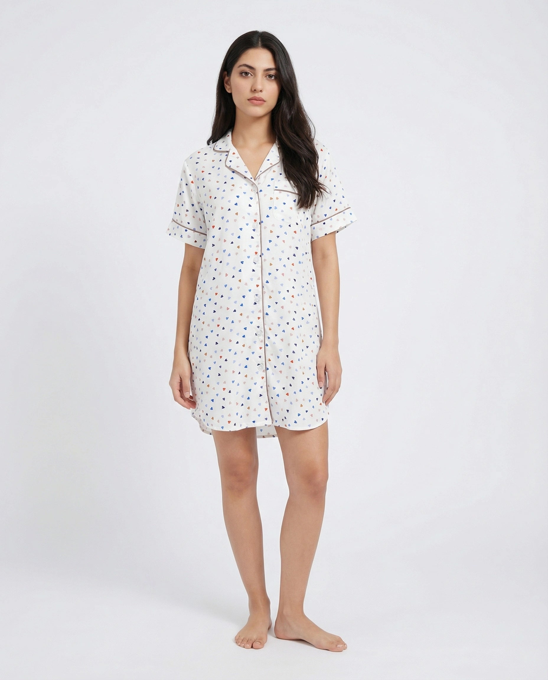 Long Shirt – Silk Dot