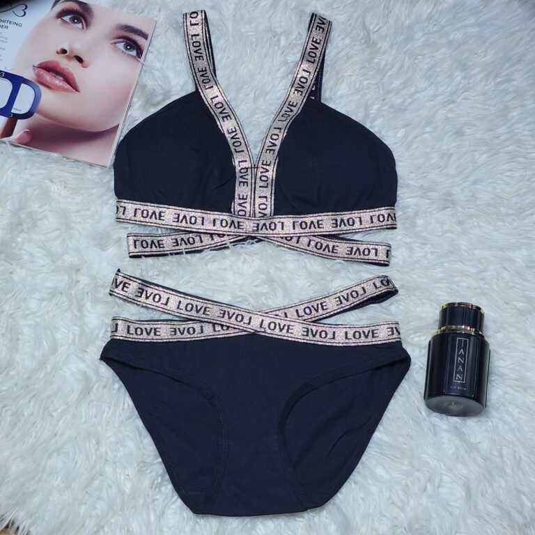 Pretty Wear Women Bra And Panty Set Push Up Sexy Beach Female Adjustable Shoulder Strap Underwear 3/4 Deep V Lingerie Set