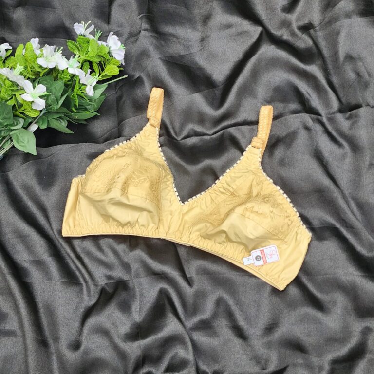 Pretty Wear Non Padded Non Wired Luxe Net Pure Cotton Comfortable Full Coverage Bra