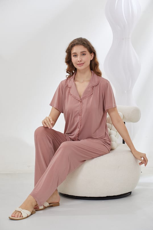 4-Piece Pure Silk Nightwear Set – Rosvian