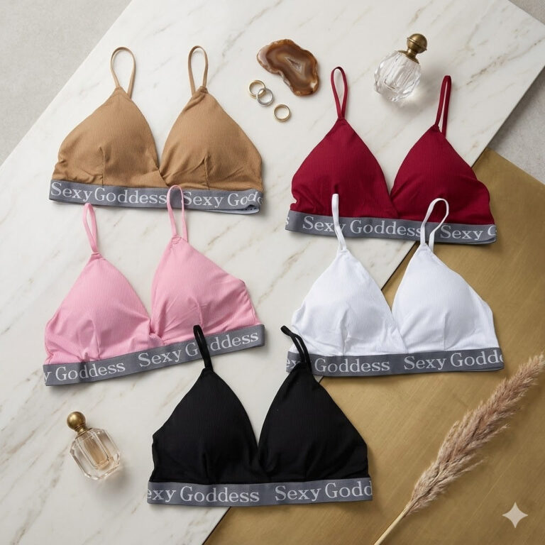 Pretty Wear Pack of 3 Seamless Cotton Triangle Cup