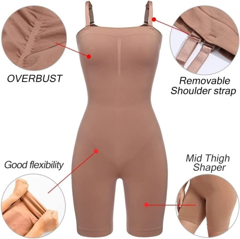New High Quality Tummy Control Butt Lifter Seamless Body Shaper Soft Bodysuit Removable Strap Shapewear Bodysuits for
