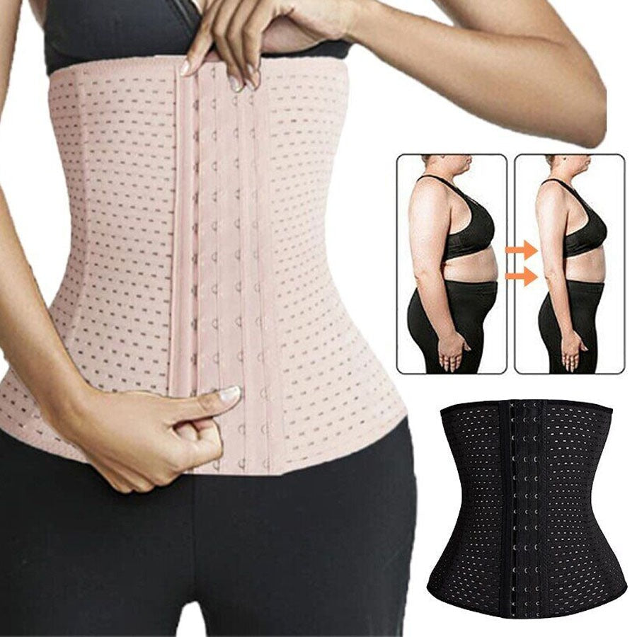 Pretty Wear Waist Trainer Corset – Adjustable Slimming Body Shaper M+