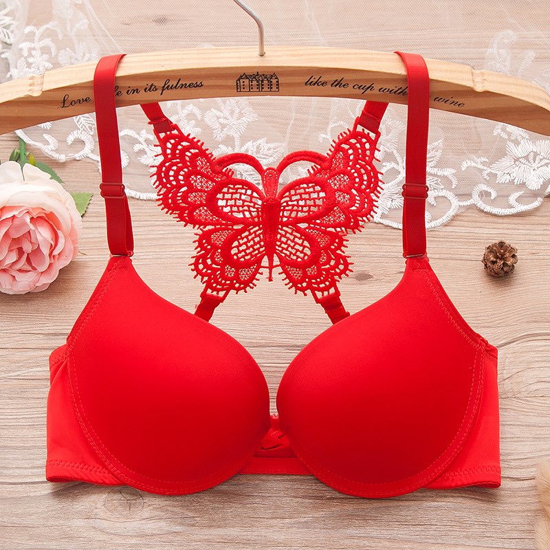 Front Open Butterfly Y-line Adjustable Straps Push Up