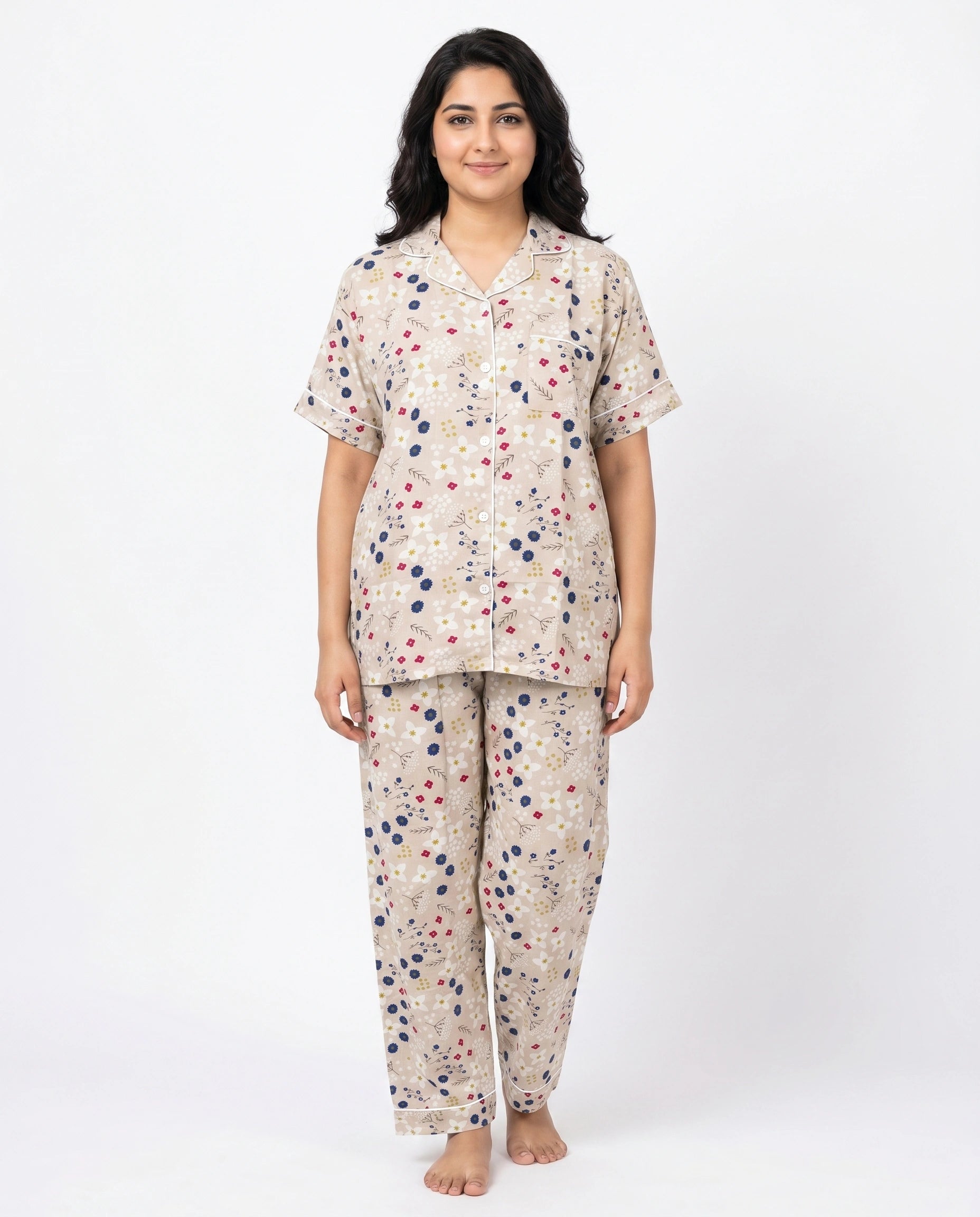 Linen PJ Set – Floral