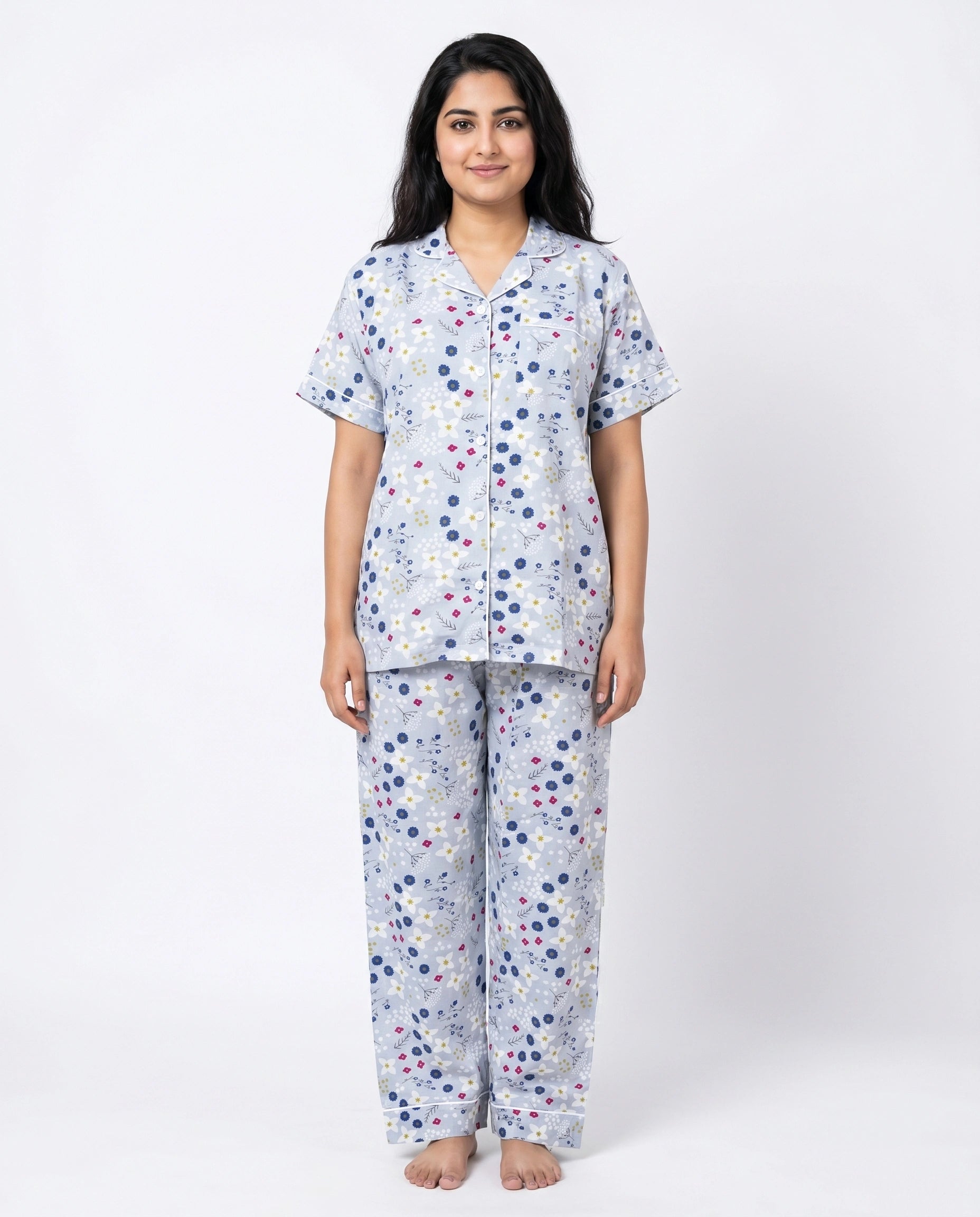 Linen PJ Set – Floral