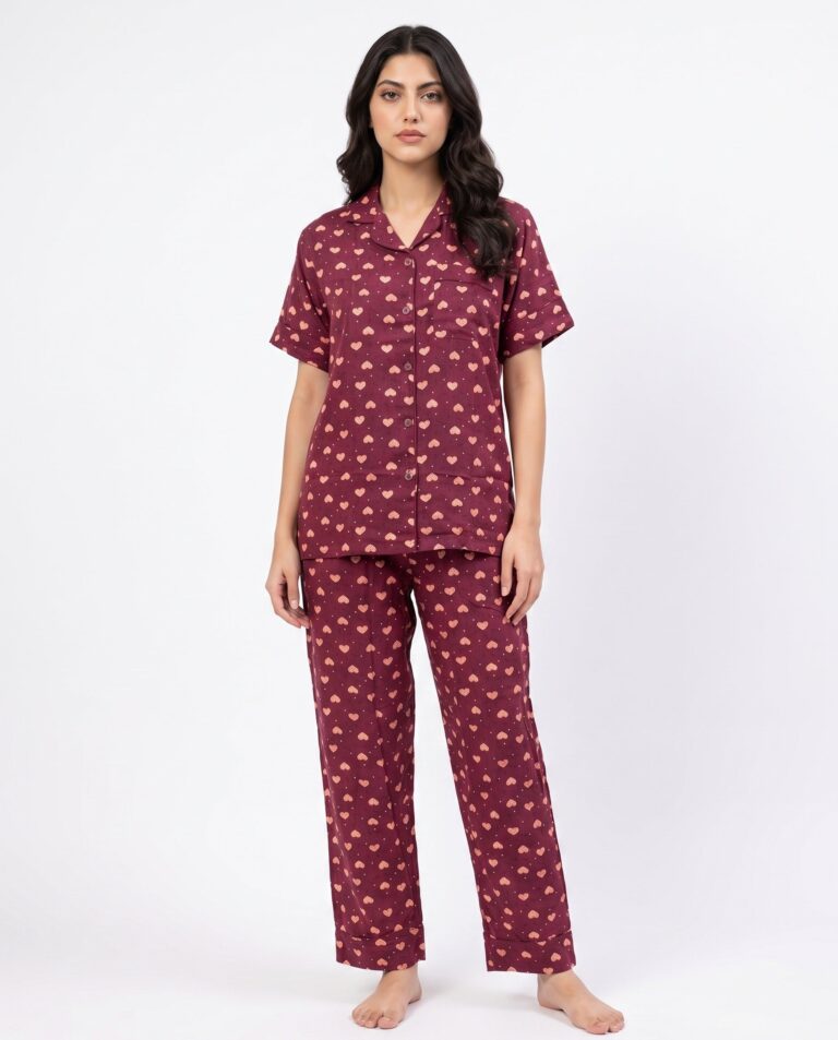 Linen Pajam Suit – Sweet Heart