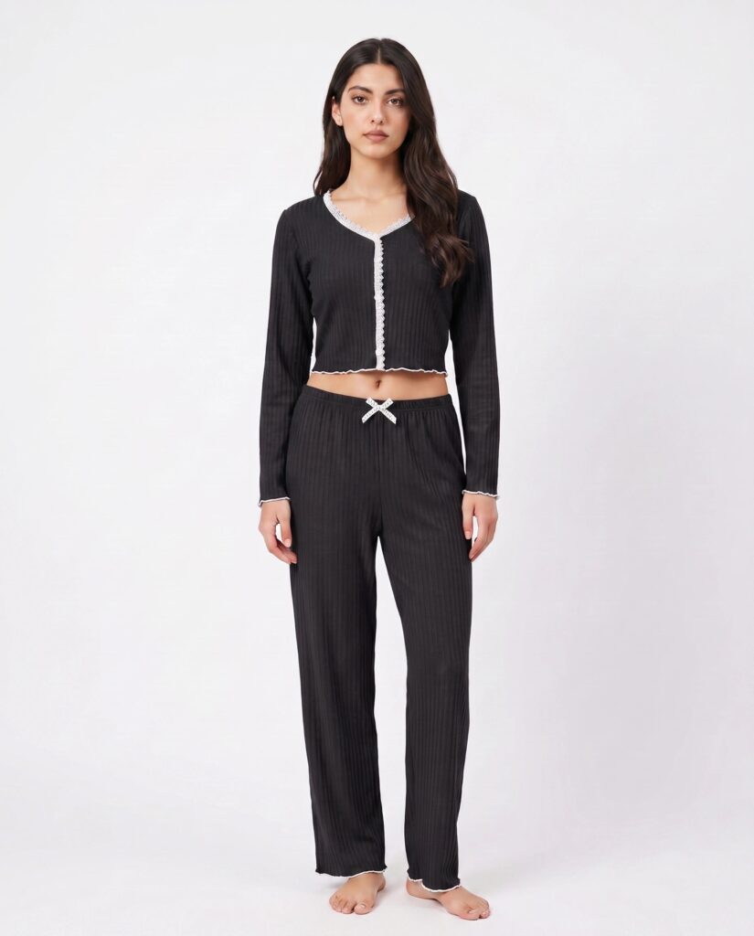 Cotton PJ Set - Midnight Comfort