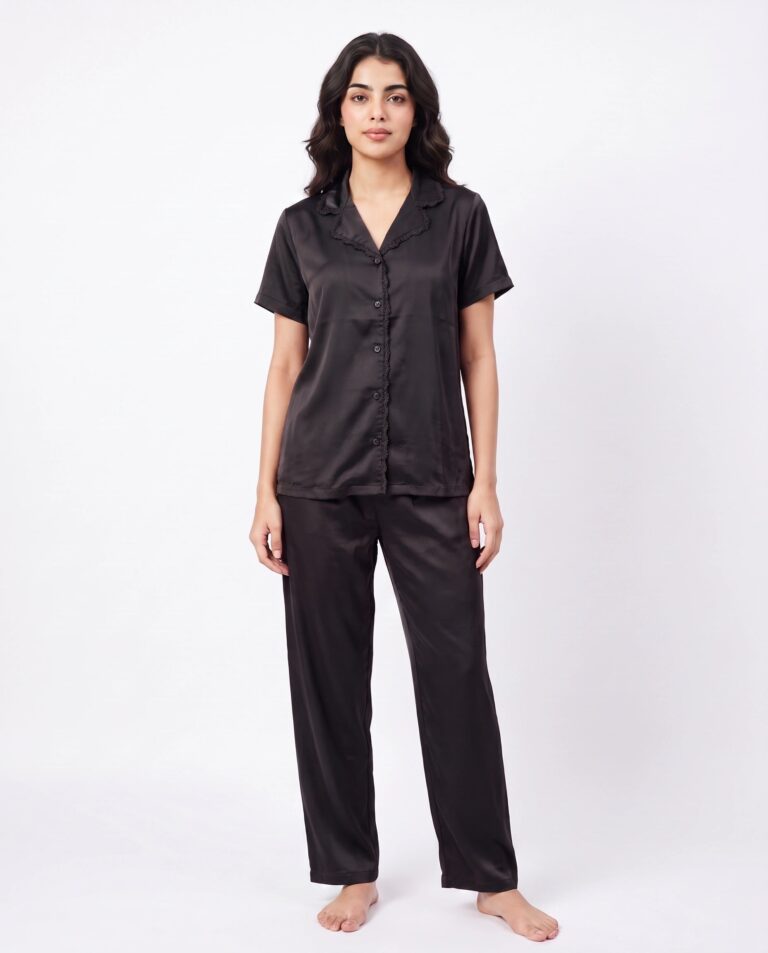 Silk PJ Set – Rosia