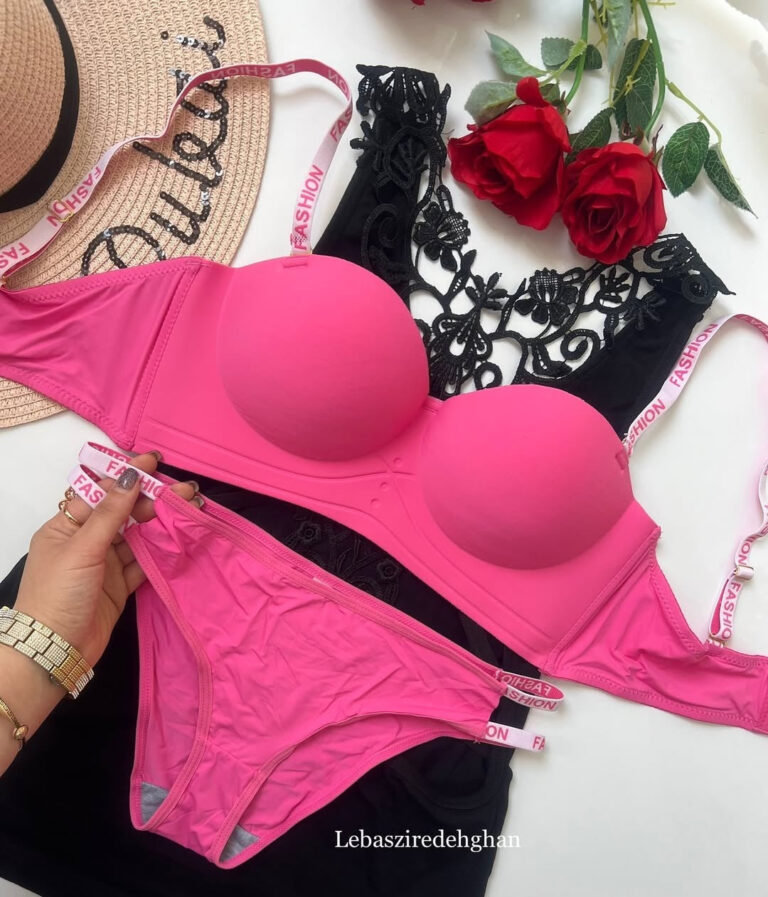 Pretty Wear Undergarments High Quality 2 in 1 Shoulder Straps Hard Padded Sports Bra & Panty Set
