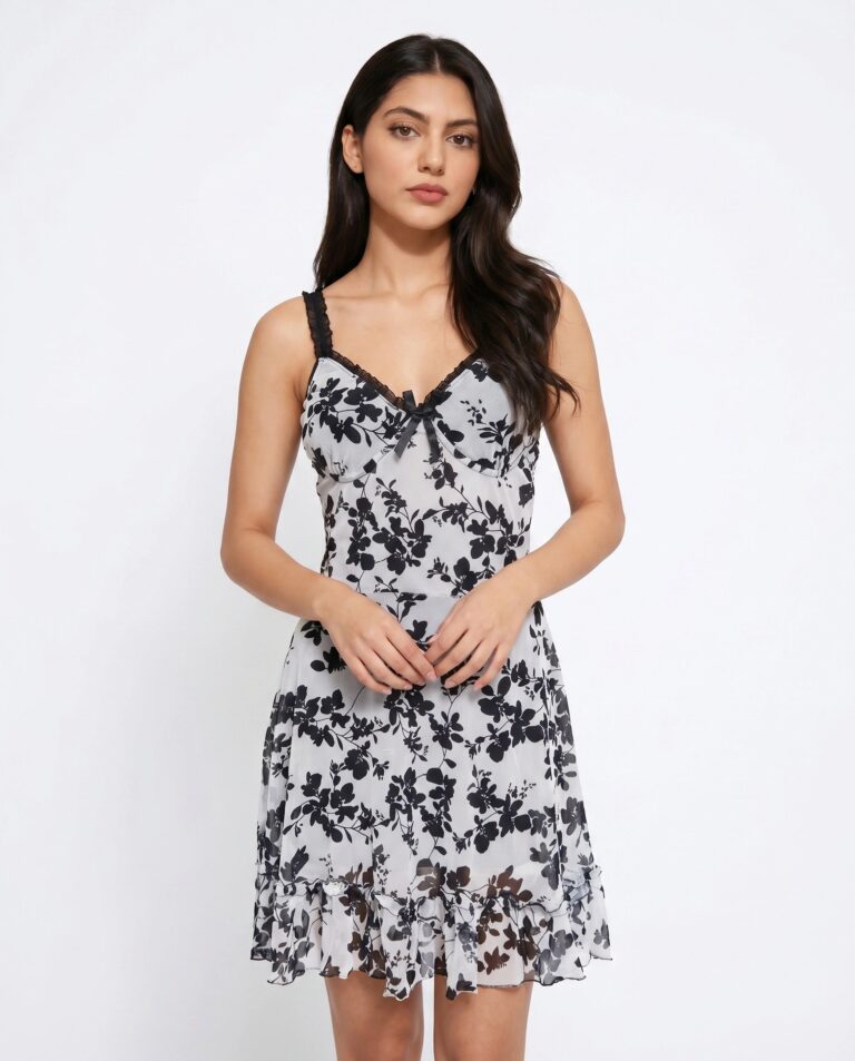 Babydoll Lingerie – Ivory Noir