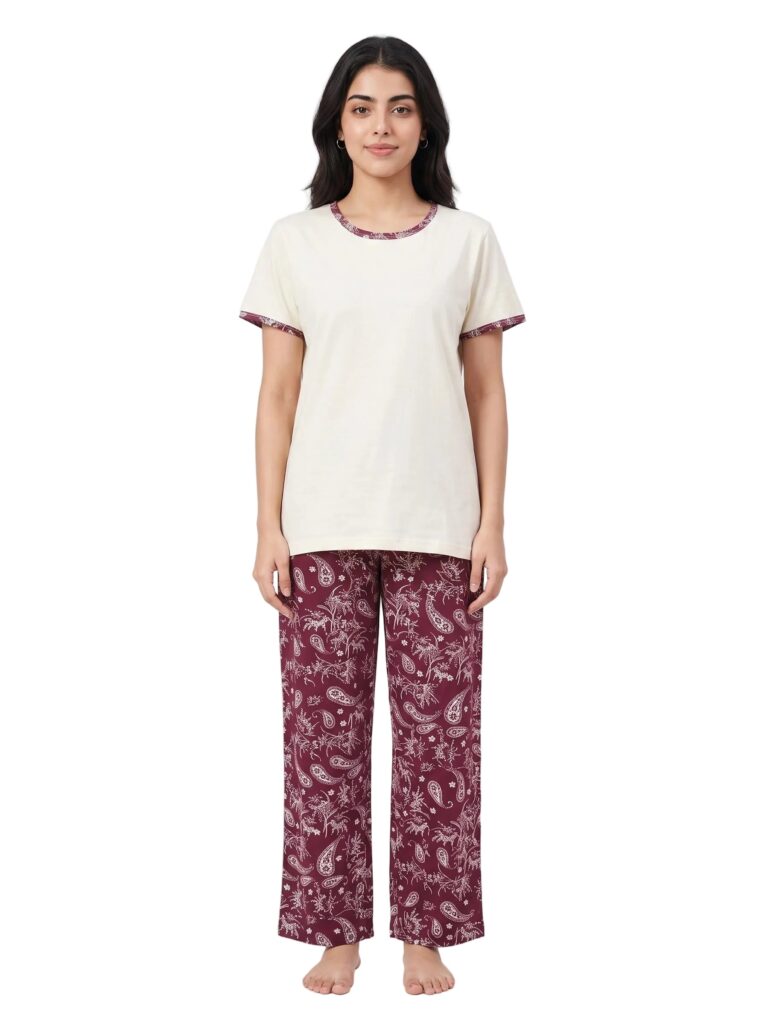 Cotton PJ Set - Paisley