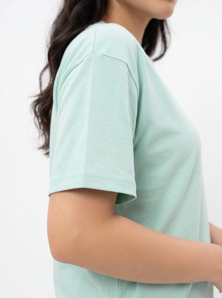 Drop Shoulder Cotton PJ Set – Pastel Stripe